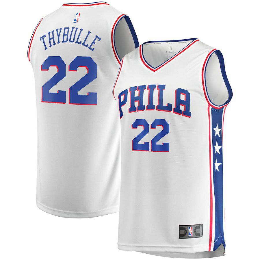 Men Philadelphia 76ers 22 Matisse Thybulle Fanatics Branded White 2022-23 Fast Break Replica NBA Jersey